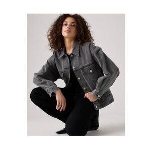 Levi's Ex-boyfriend Trucker Jacket washed black size M